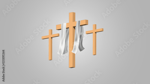 cross 3d minimalist Christian sign vector jesus events
