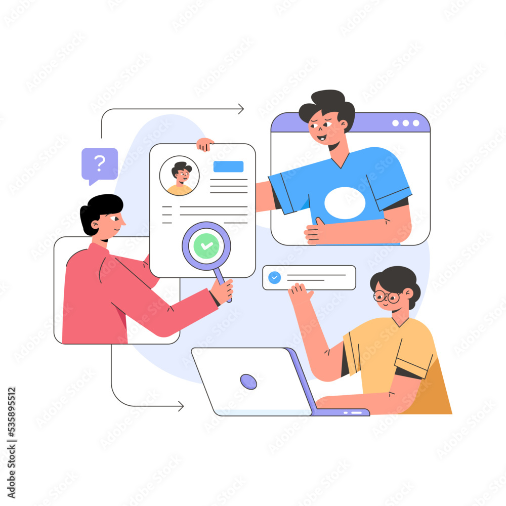 A well-designed flat illustration of business analysis A well-designed flat illustration of business analysis