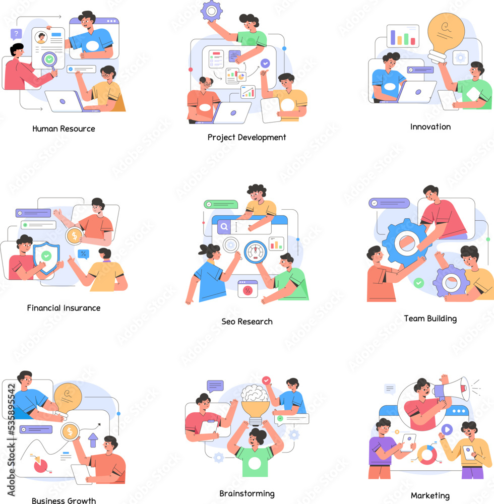 A well-designed flat illustration of business analysis A well-designed flat illustration of business analysis