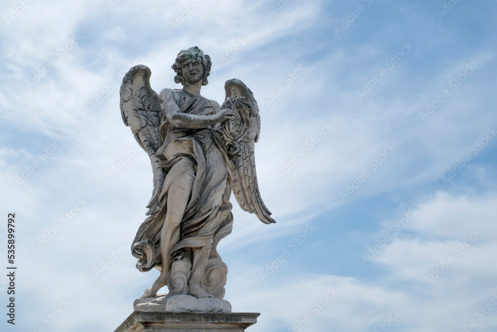 Angelo con la corona di spine -angelo della passione- Ponte Sant'Angelo - Roma- Italia