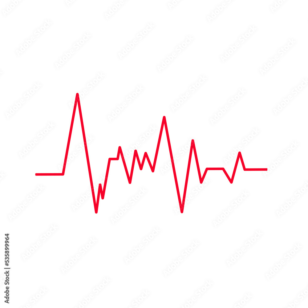 Heart beat on a white background. Vector illustration Heart beat on a white background. Vector illustration