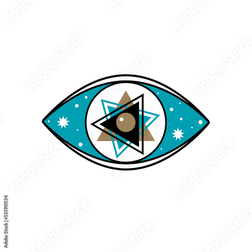 Eye Evil Devil Mystic Magic Talisman Amulet Boho Symbol Sign Silhouette Png Icon