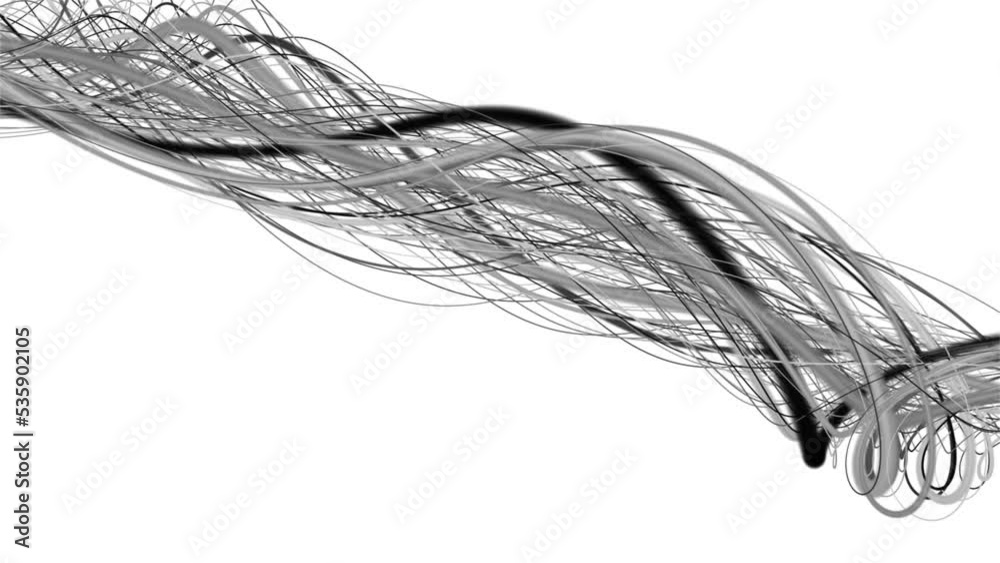 Magical video animation with stripe wave object in slow motion, 4096x2304 loop 4K Magical video animation with stripe wave object in slow motion, 4096x2304 loop 4K