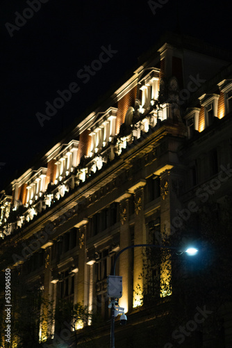 architecture night photography in Buenos Aires, Argentina