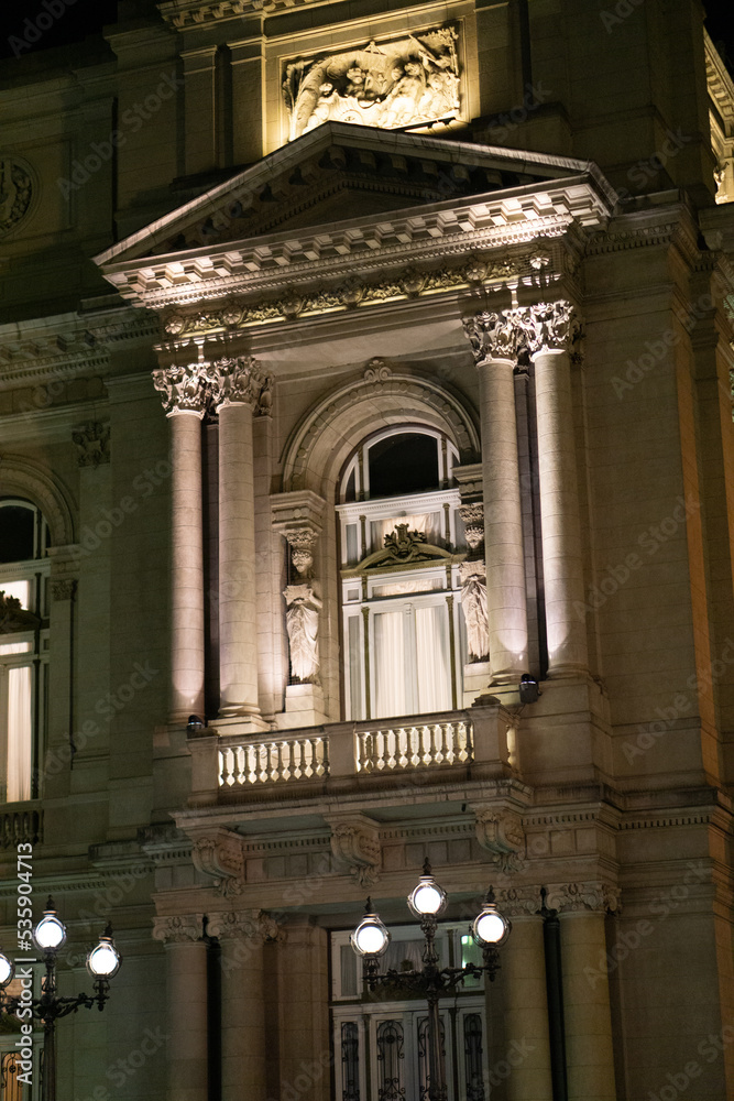 old historic classic facade Buenos Aires, Argentina old historic classic facade Buenos Aires, Argentina