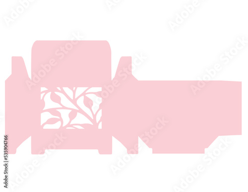 Rectangular Box Template, Wedding Box Vector File