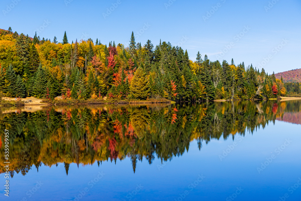 Spectacular autumn in Mont Tremblant, Quebec, Canada