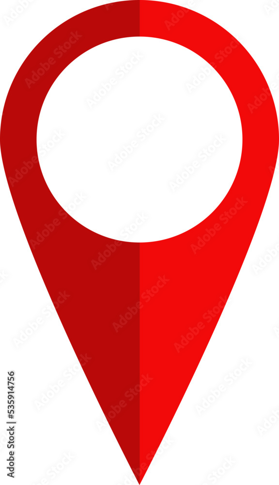 pin map design illustration isolated on transparent background