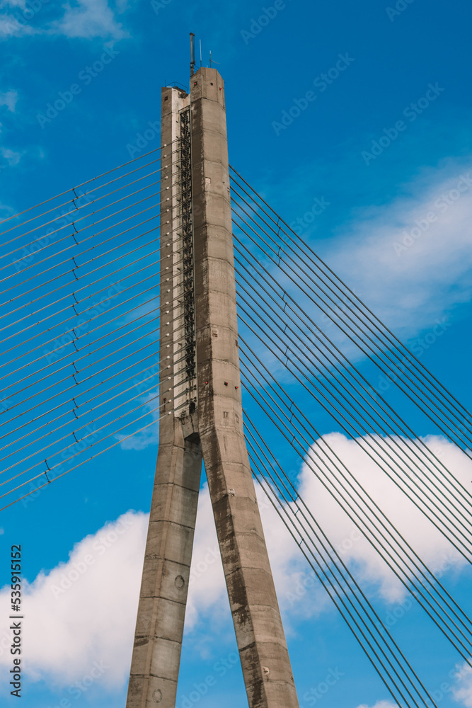 bridge over blue sky