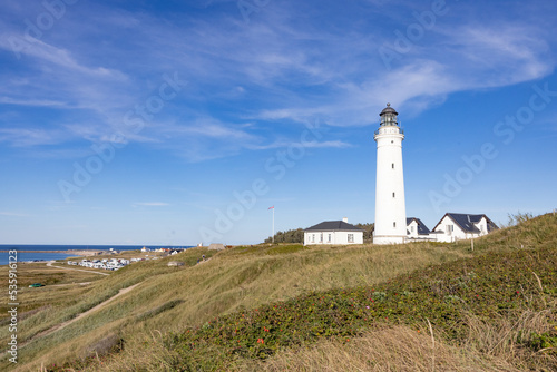 Hirtshals lighthouse is a lighthouse at Hirtshals. It was built in 1863 in a late classicist style with N.S. Nebelong as architect and C.F. Rough as an engineer.Denmark,Scandinavia,Europe