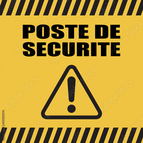 Logo poste de sécurité.