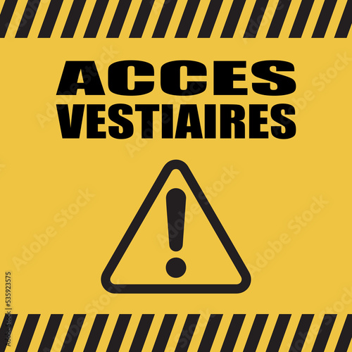 Logo accès vestiaires.