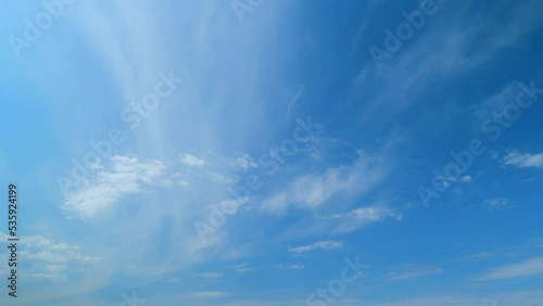 Cinemagraphs b-roll. Early winter after rain the sky is always bright. Cirrostratus. Timelapse.
