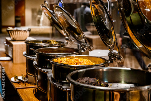 wedding reception buffet