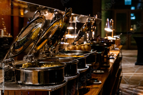 wedding reception buffet