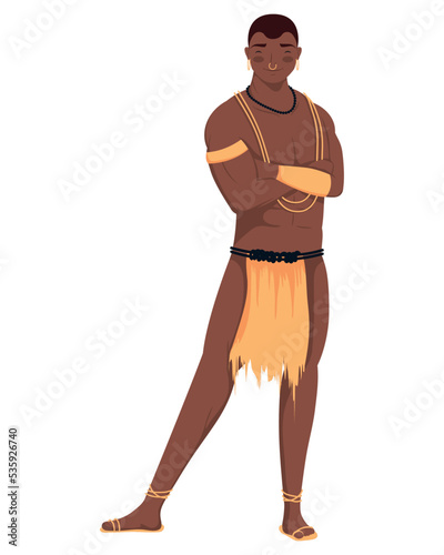 afro aborigin man photo