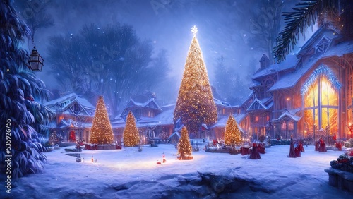 New Year's winter garden wi...