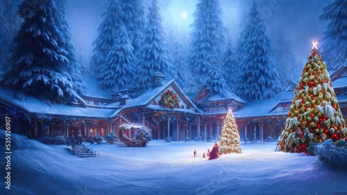 New Year's winter garden wi...