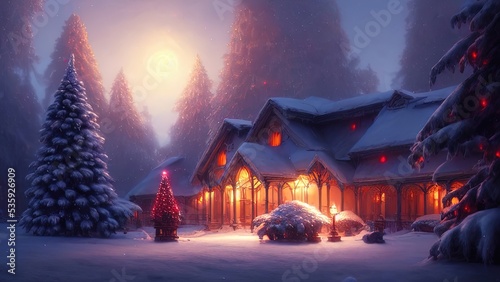 New Year's winter garden wi...