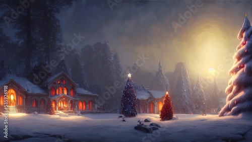 New Year's winter garden wi...