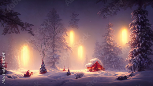 New Year's winter garden wi...