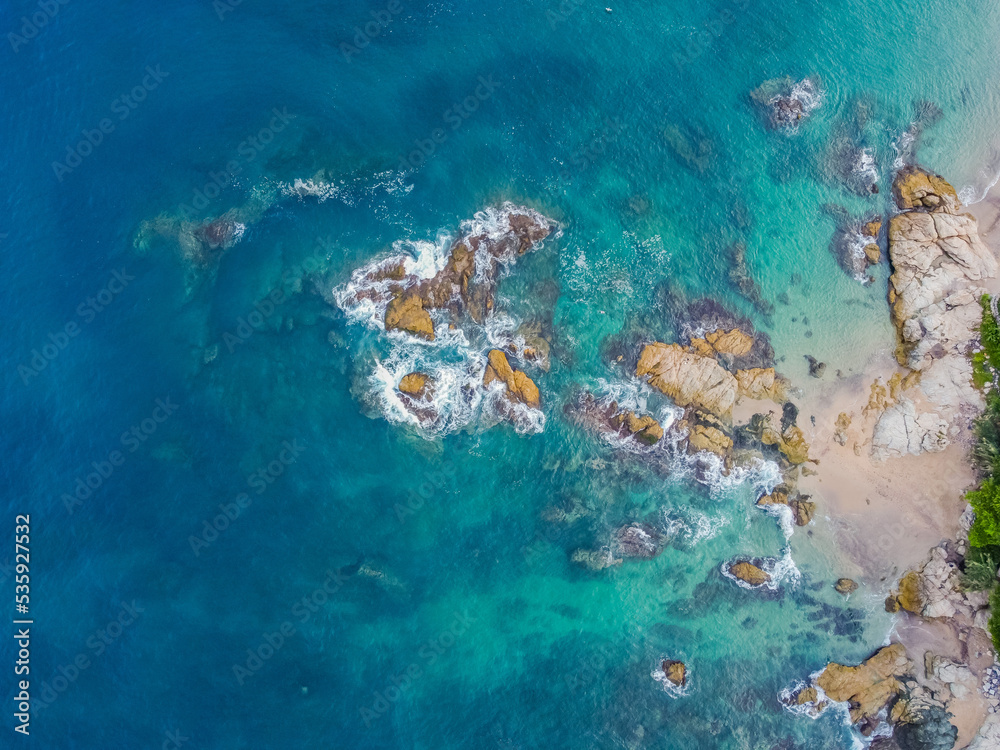Rocas Playa Puerto Vallarta Agua Marina Drone