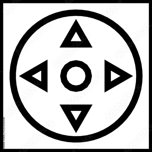 Free Download Control pad with pointing arrows - GFXLoad