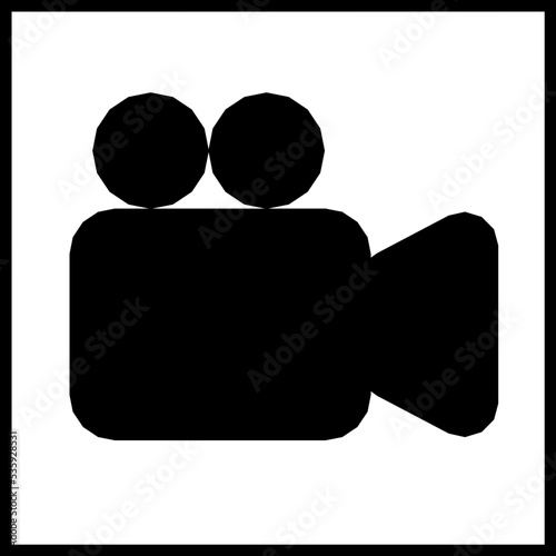 black video camera icon