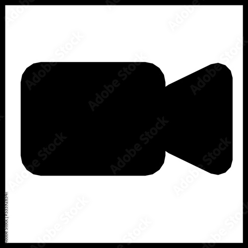 black video camera icon