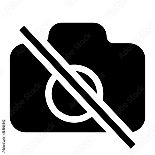 no photo camera icon