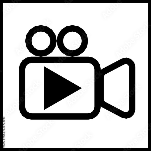 video camera play  icon