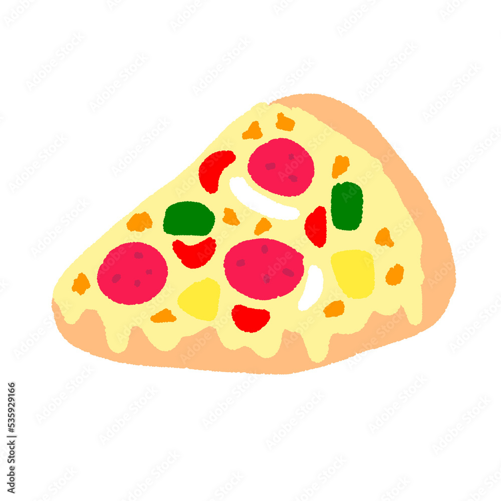 pizza slice isolated , graphic design for presentation, marketing, art, illustration, t-shirt design, cartoon, comic, advertising, online media