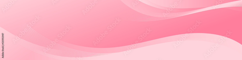 Abstract Pink Fluid Banner Template. Modern background design. gradient color. Dynamic Waves. Liquid shapes composition. Fit for banners