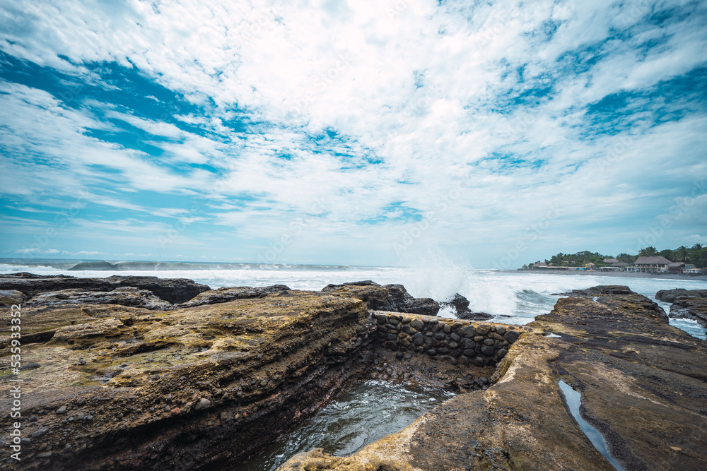 Surf beach in El Salvador 