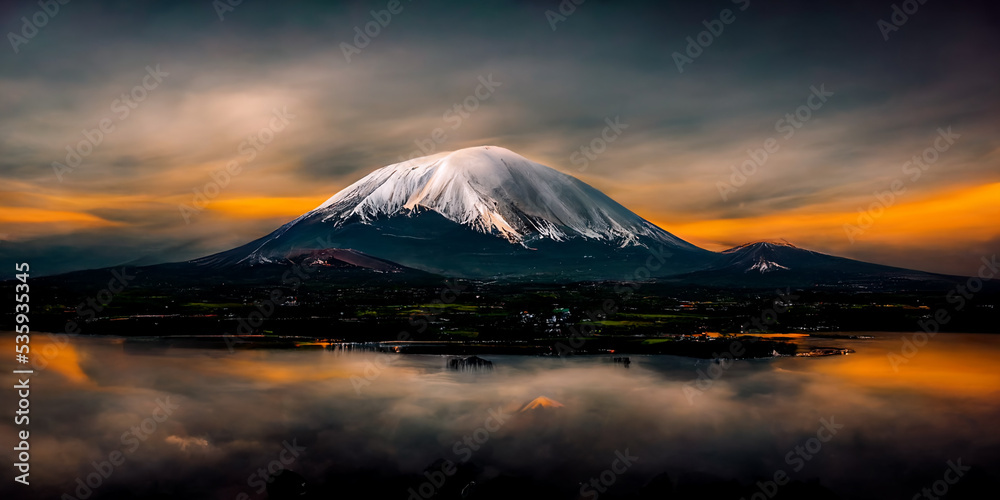 mountain at sunset mountain at sunset