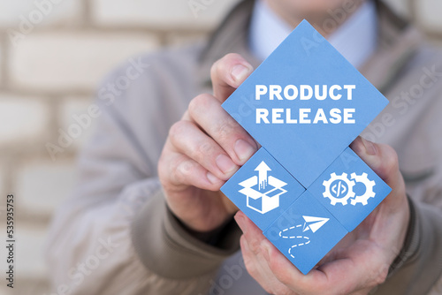 фотографія Product release business concept