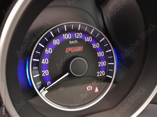 car speedometer and dashboard