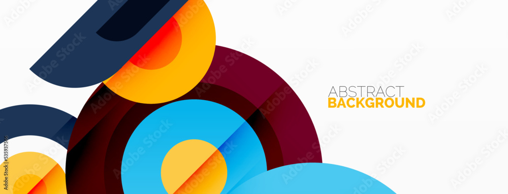 Rings and circles geometric abstract background for wallpaper, banner, backdrop Rings and circles geometric abstract background for wallpaper, banner, backdrop