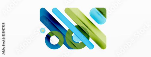 Creative geometric wallpaper. Minimal lines and circles background