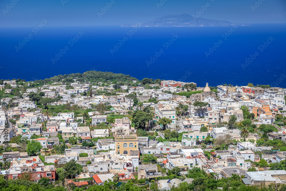 Idyllic AnaCapri landscape from above, Amalfi coast of Italy, Europe
