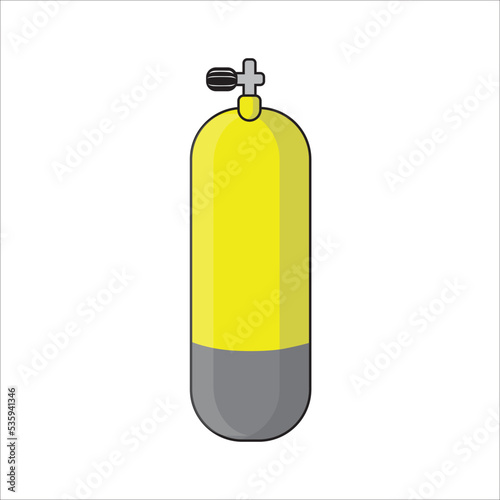 Scuba diver equipment icon vector illustration