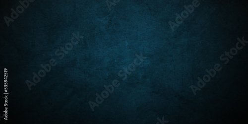 Dark blue stone grunge concrete cement blackboard chalkboard wall floor texture. Black anthracite dark blue grunge old texture panorama backdrop background.	
