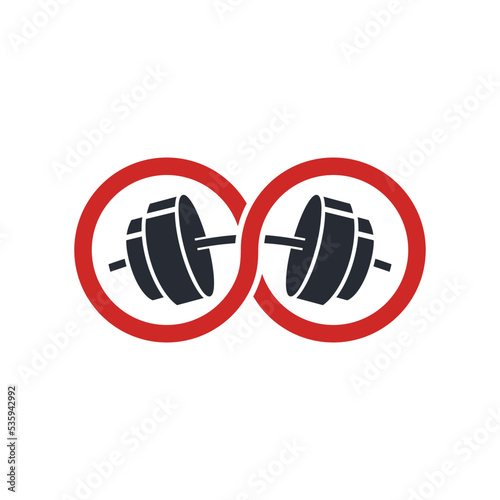 Infinity Gymnastic logo designs concept vector, Infinity Fitness logo template