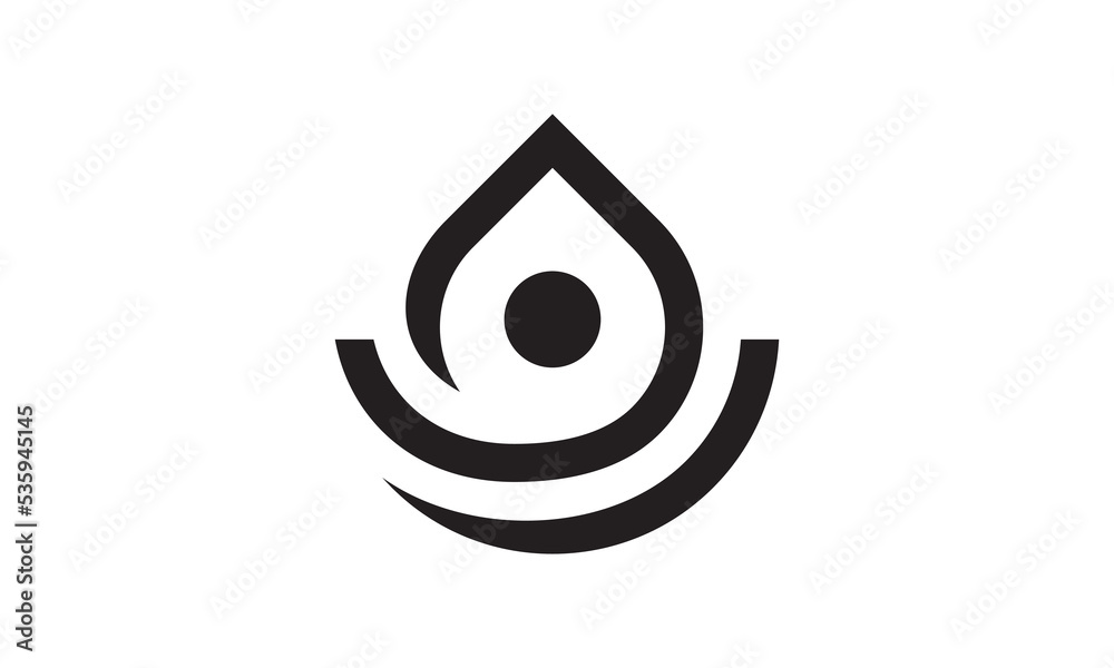 water drop logo design, yoga people abstract icon illustration. creative vector spa balance. water drop logo design, yoga people abstract icon illustration. creative vector spa balance.