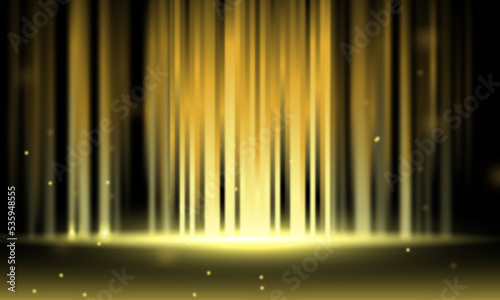 Abstract golden luxury copy space background with blurry lighting. premium wallpaper with gold for banner poster and certificate