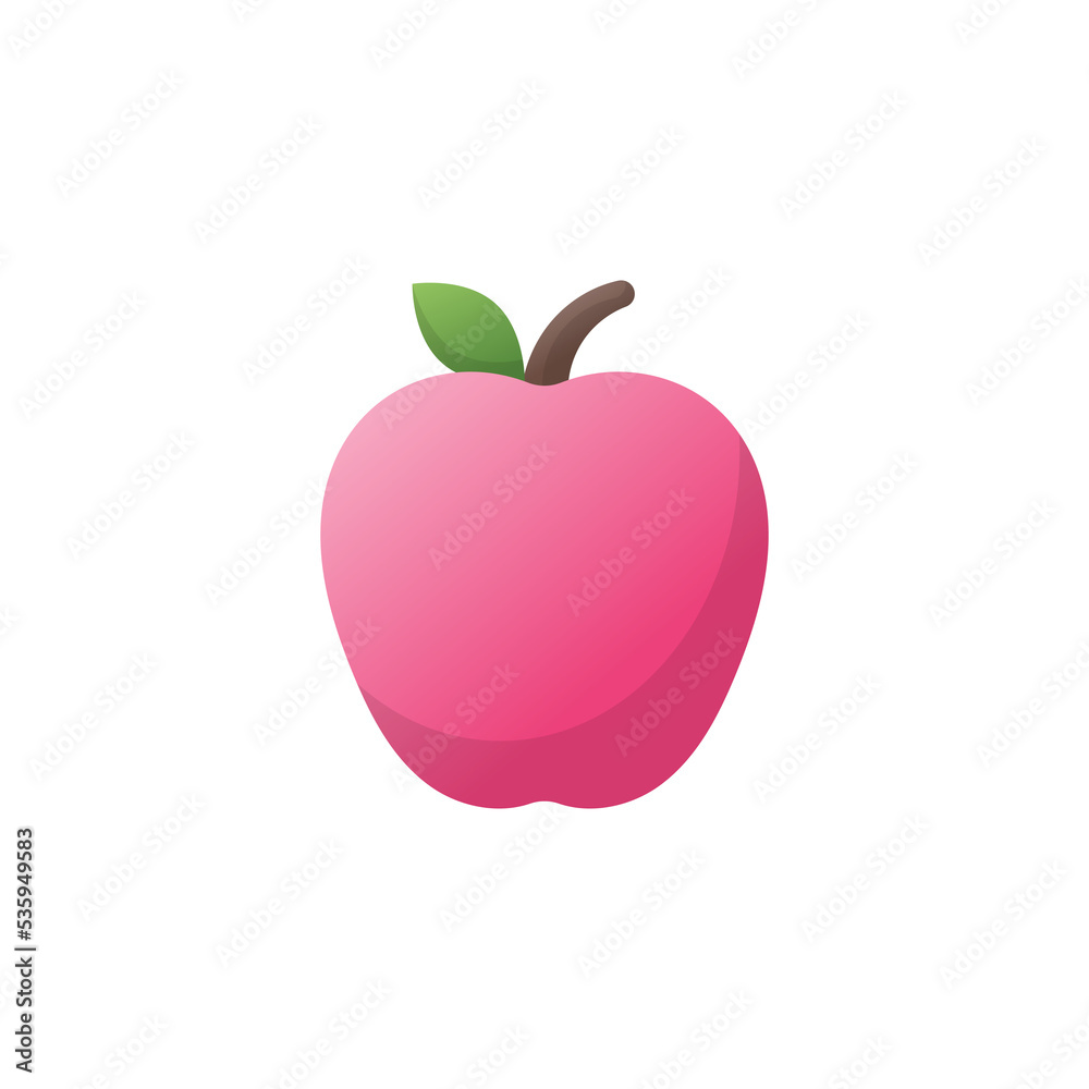 Apple icon design template vector illustration Apple icon design template vector illustration