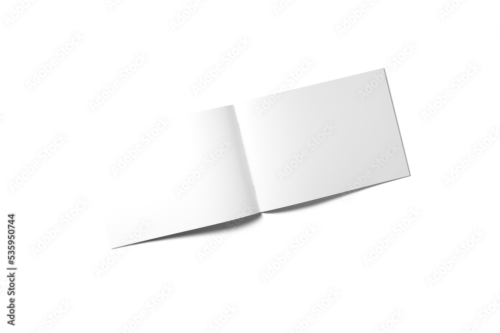 Blank magazine illustration for mockup. 3D Render. Blank magazine illustration for mockup. 3D Render.