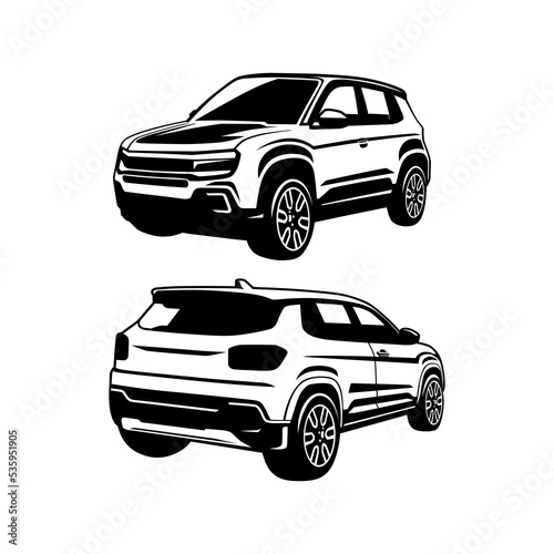 car illustration design icon vector