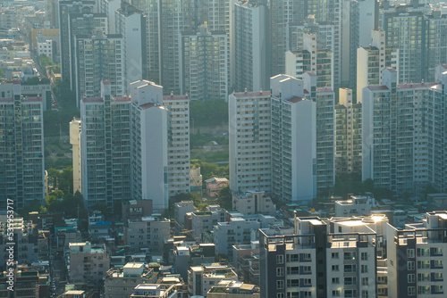 Apartment Landscape in Seoul  Korea