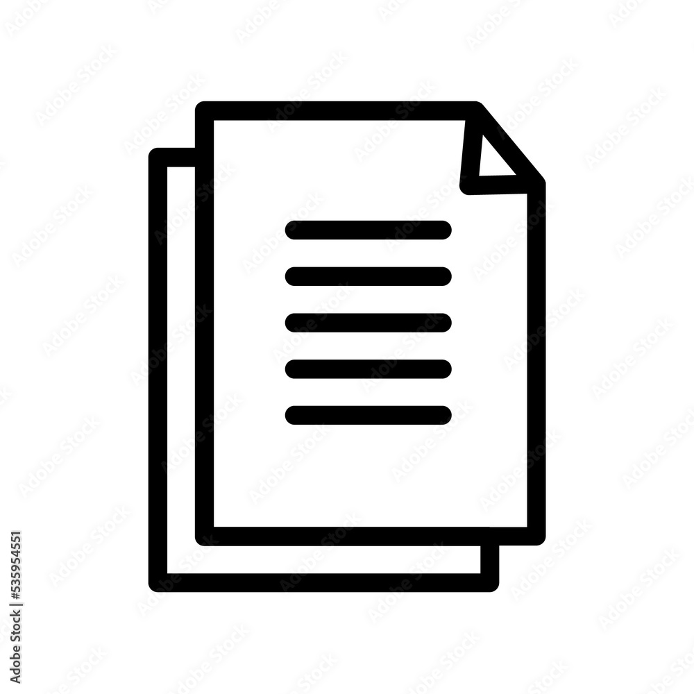 Paper outline icon Paper outline icon